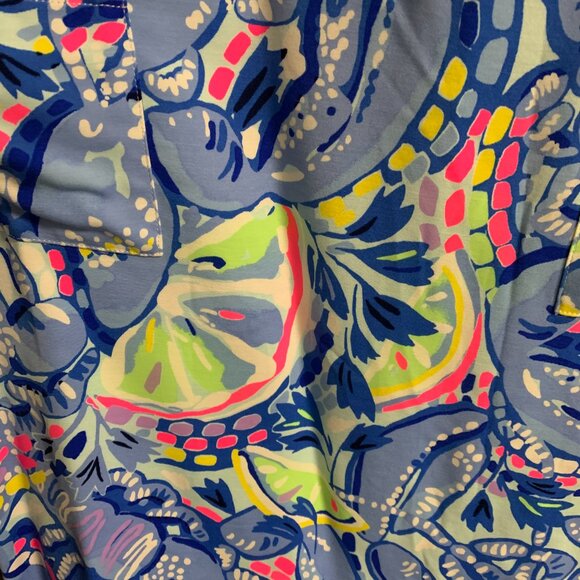 NWT Lilly Pulitzer Carlotta Blue Peri Pinch Pinch 6 Women's Stretch Shift Dress - Picture 12 of 16